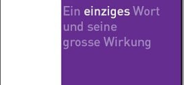 ZIF (Hrsg.): Ein einziges Wort und seine grosse Bedeutung