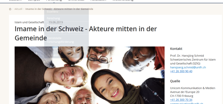 Imame in der Schweiz – Akteure mitten in der Gemeinde