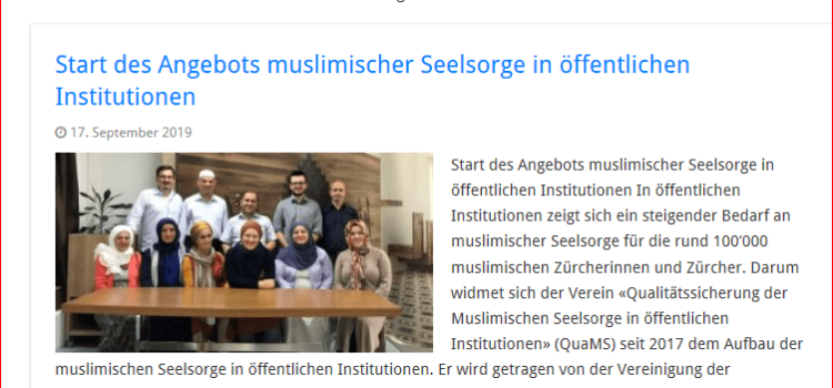 Start des Angebots muslimischer Seelsorge in öffentlichen Institutionen